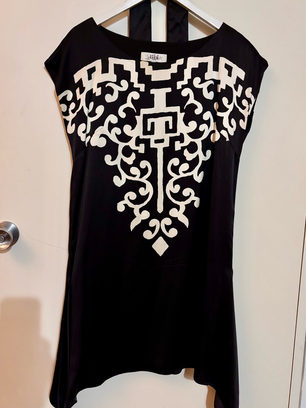 Tibi Silk black & white pattern dress - like new